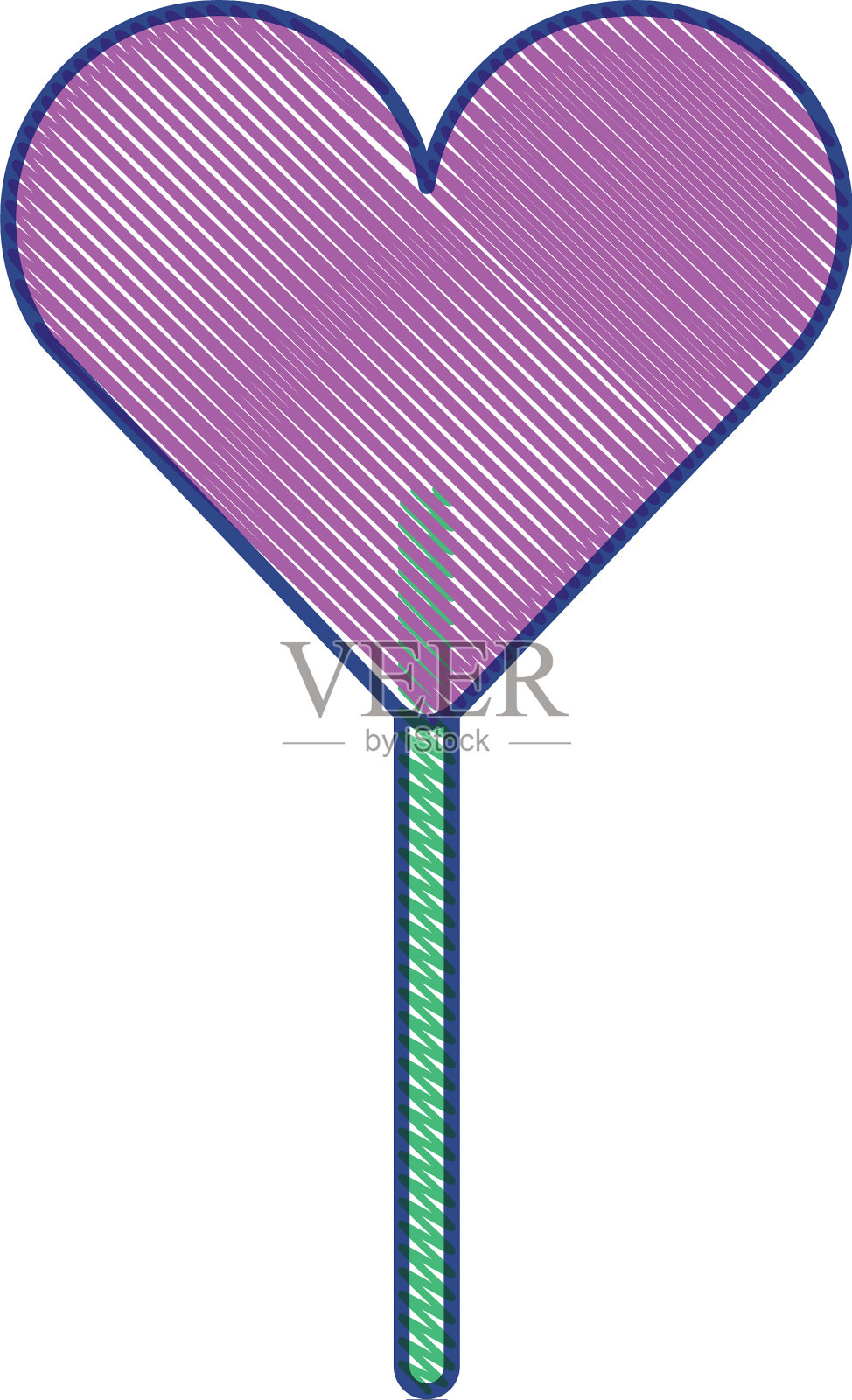 心形棒棒糖甜点设计元素图片