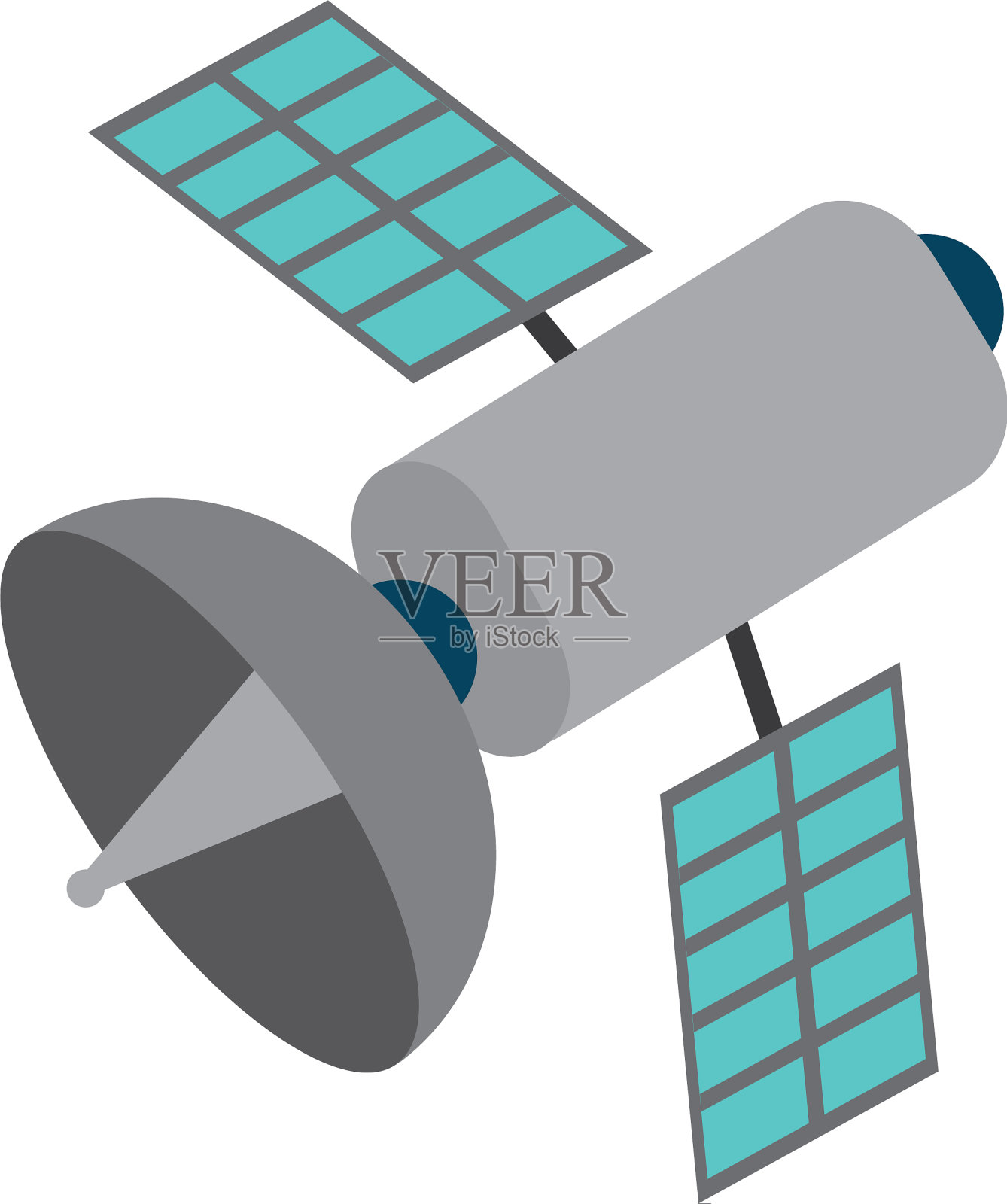 孤立的卫星设计设计元素图片