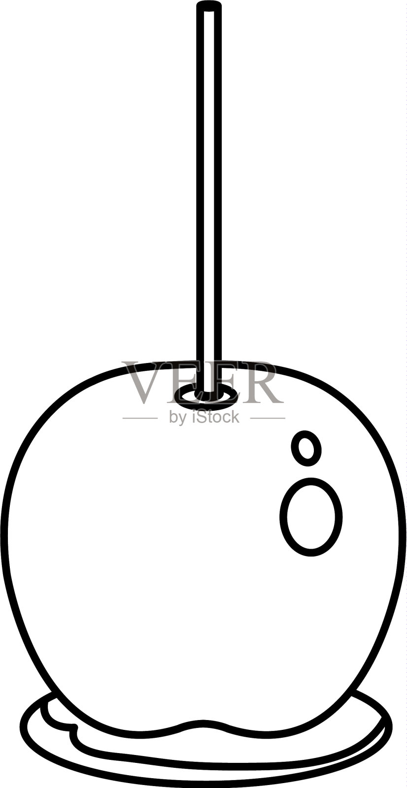 糖果苹果孤立图标设计元素图片