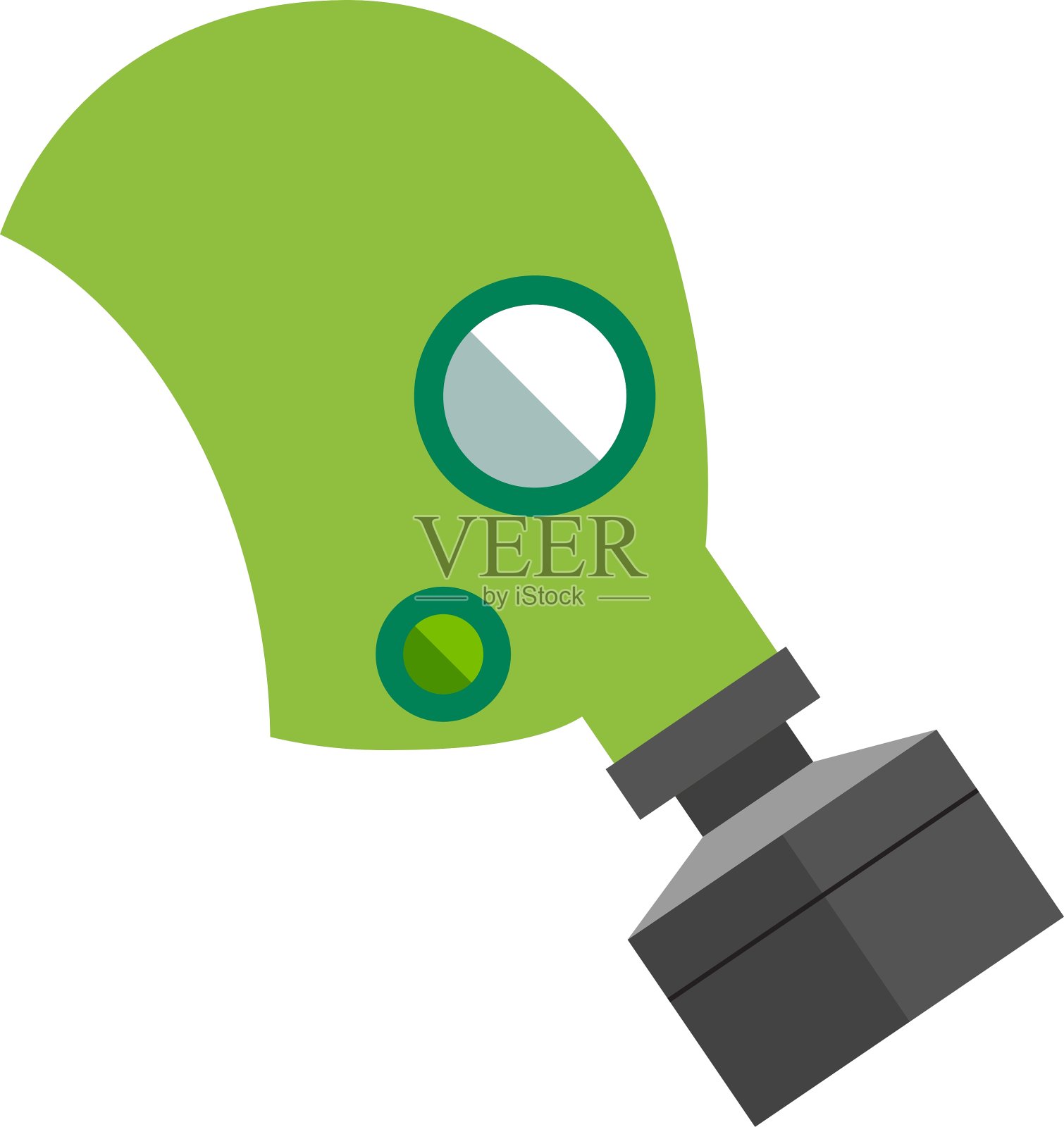 呼吸防护面具设计元素图片