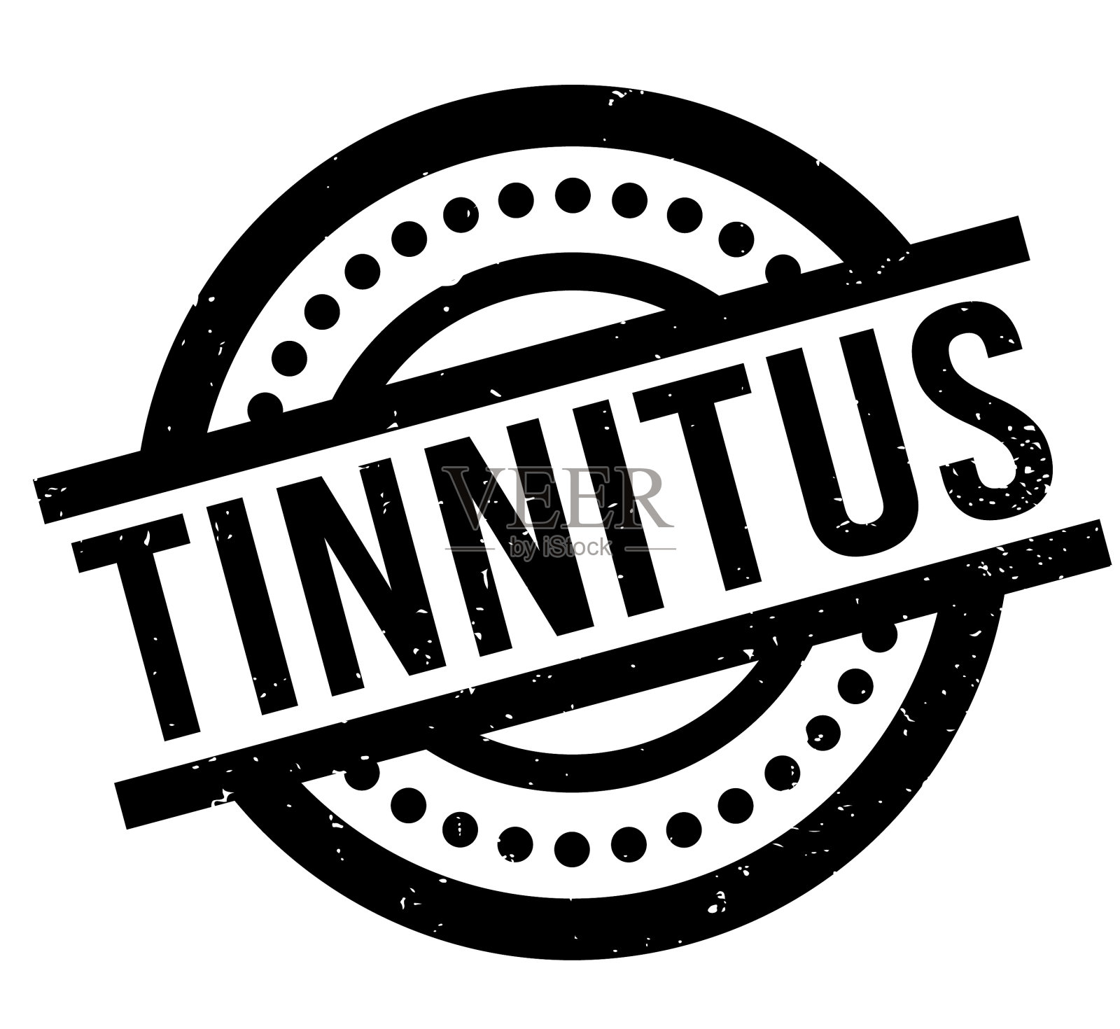 耳鸣橡皮图章设计元素图片