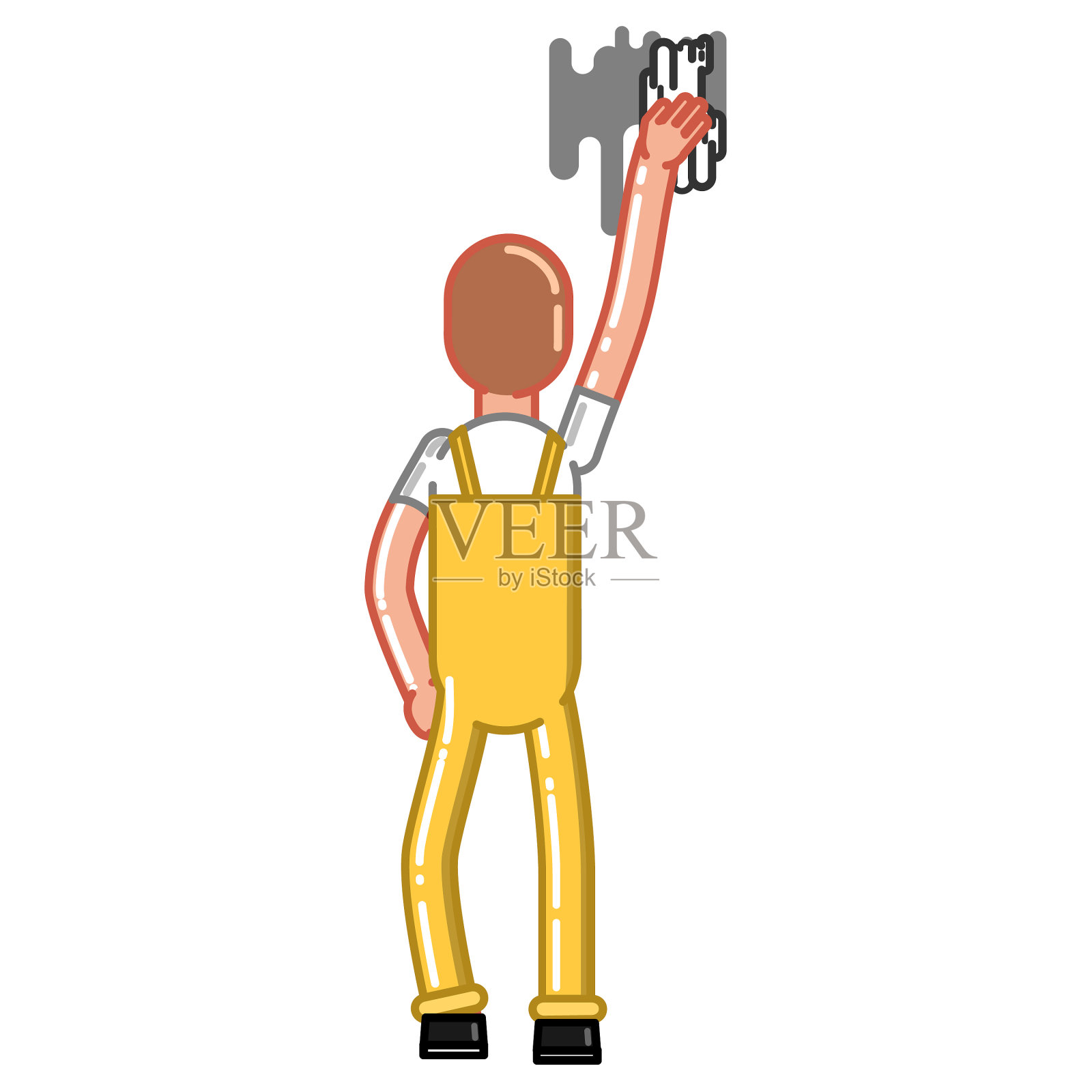 清洁服务人设计元素图片