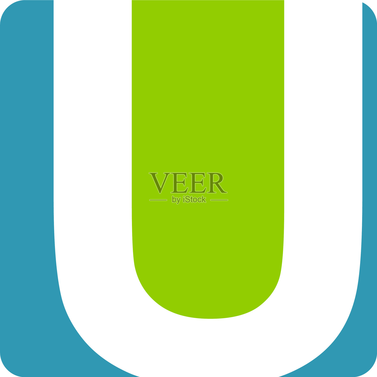 现代解决字母u设计元素图片