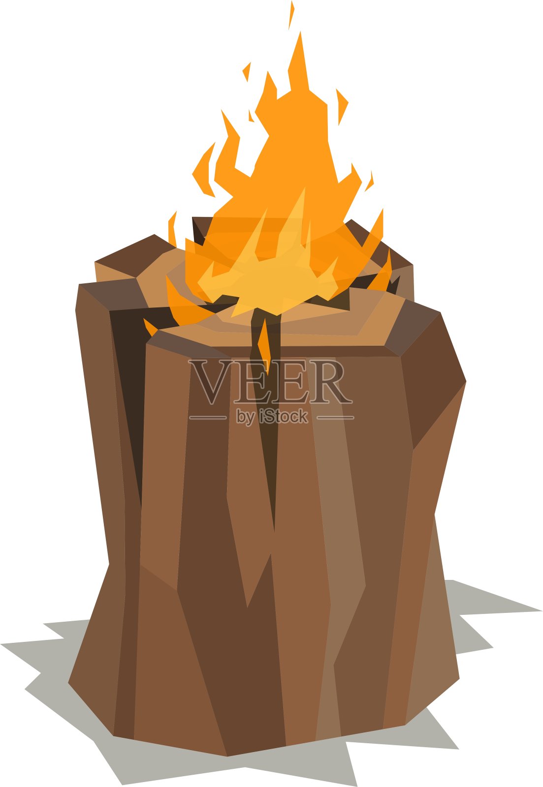篝火孤立设计元素图片