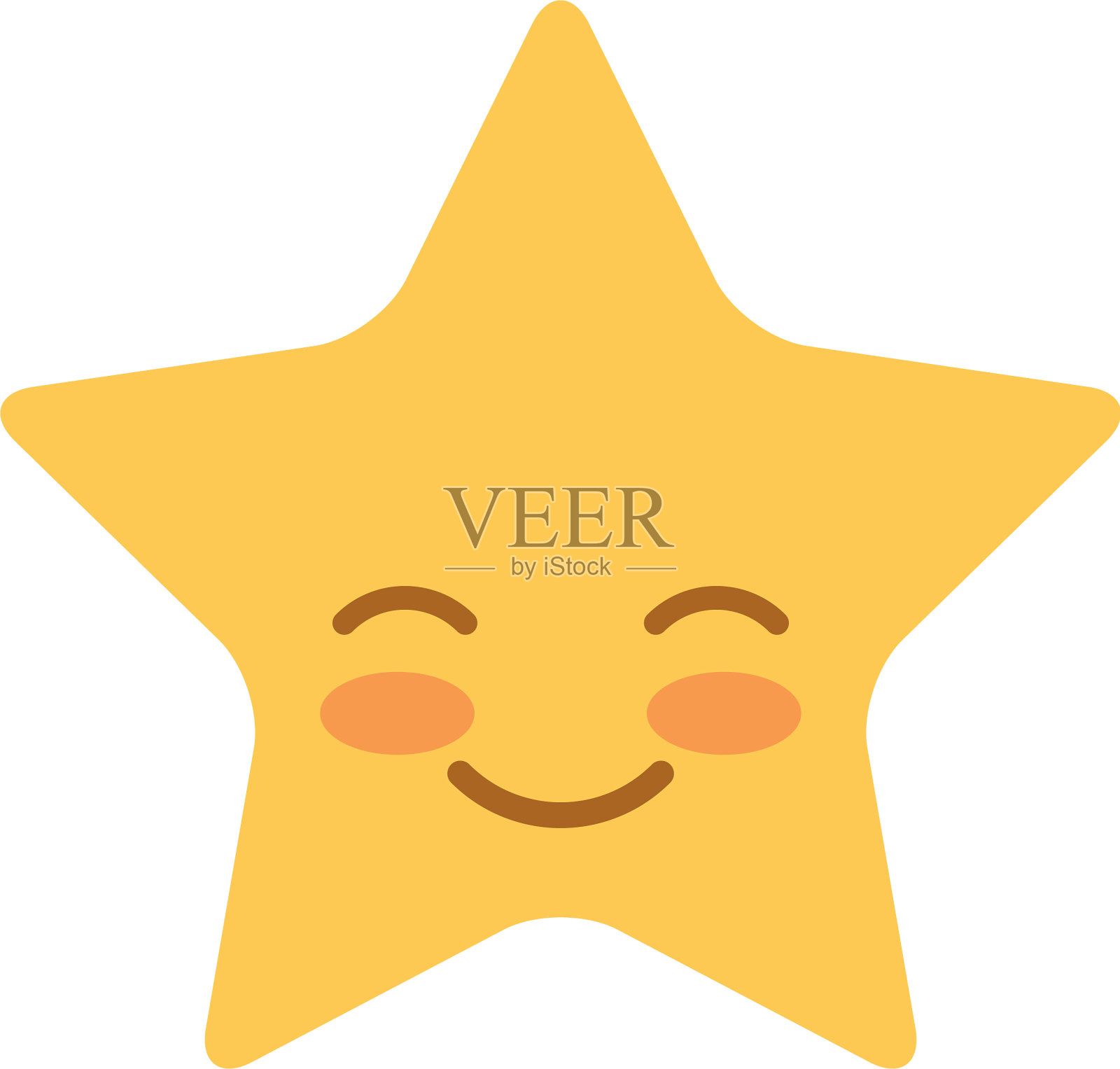 可爱的明星卡哇伊的性格设计元素图片