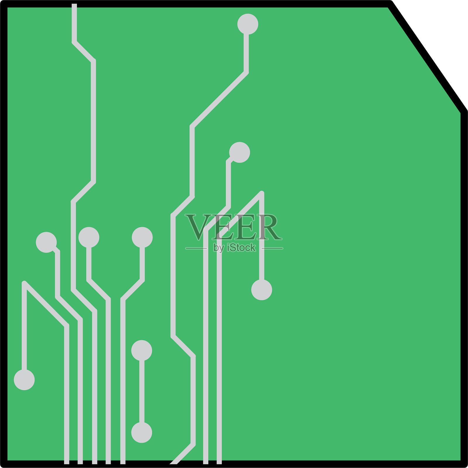 孤立的处理器设计设计元素图片