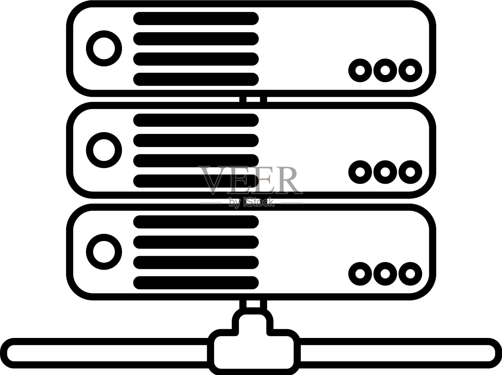 虚拟主机的设计图标素材