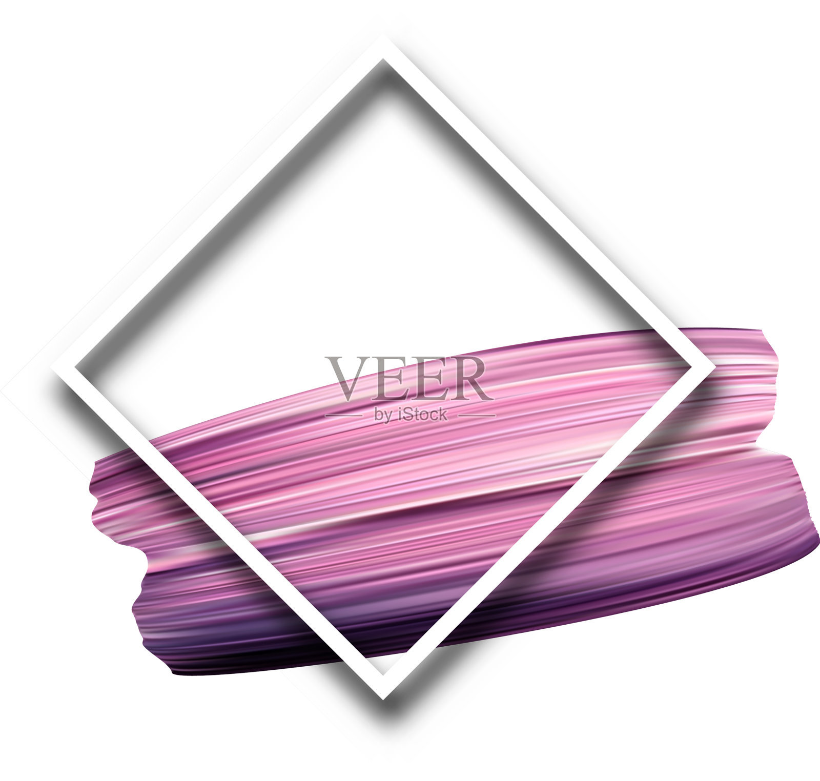 背景与淡紫色水彩笔触设计元素图片