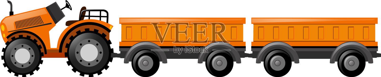 双轮拖拉机设计元素图片