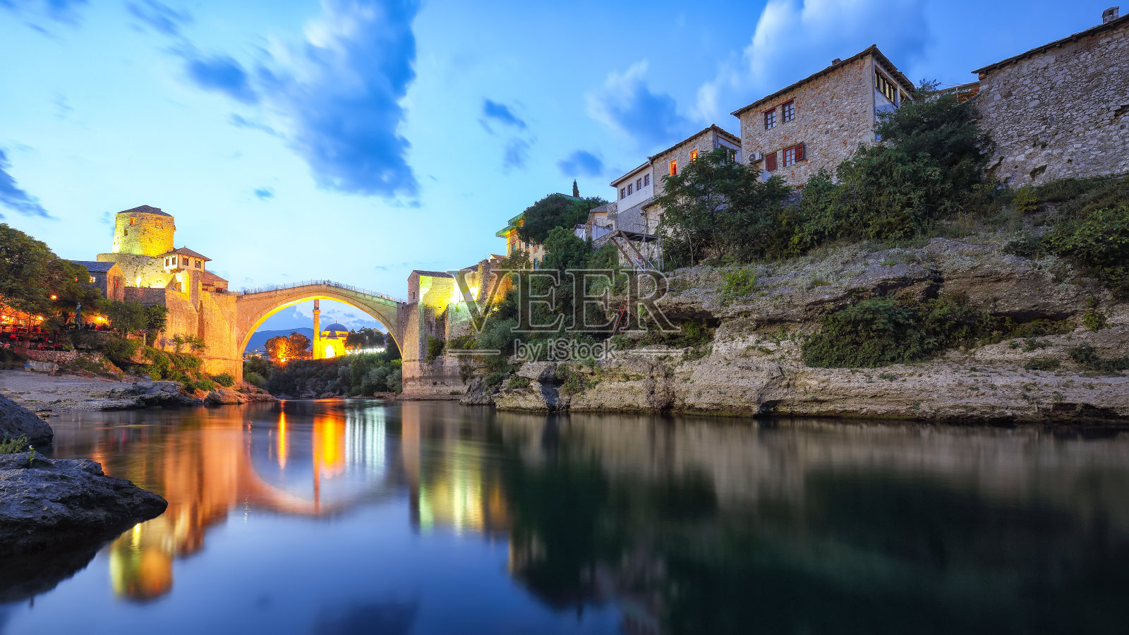 莫斯塔尔桥照片摄影图片