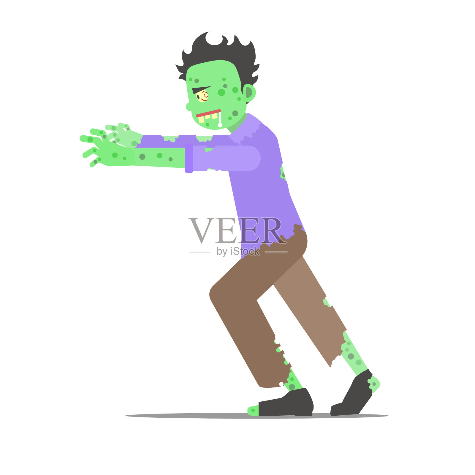 卡通人物僵尸人设计元素图片