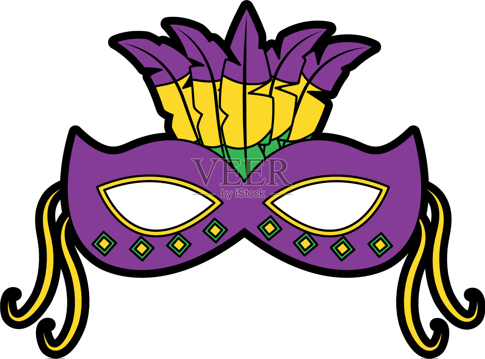 面具狂欢节的图标形象设计元素图片