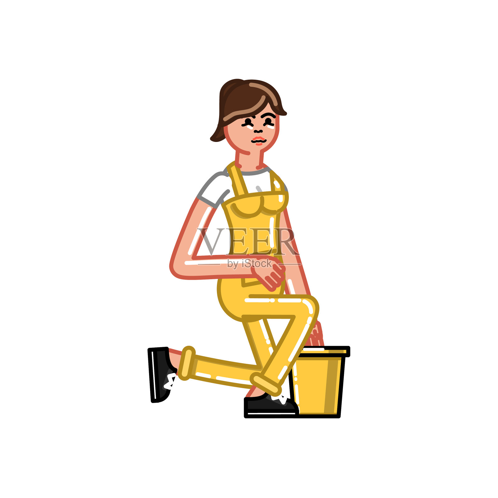 清洁服务的女人设计元素图片