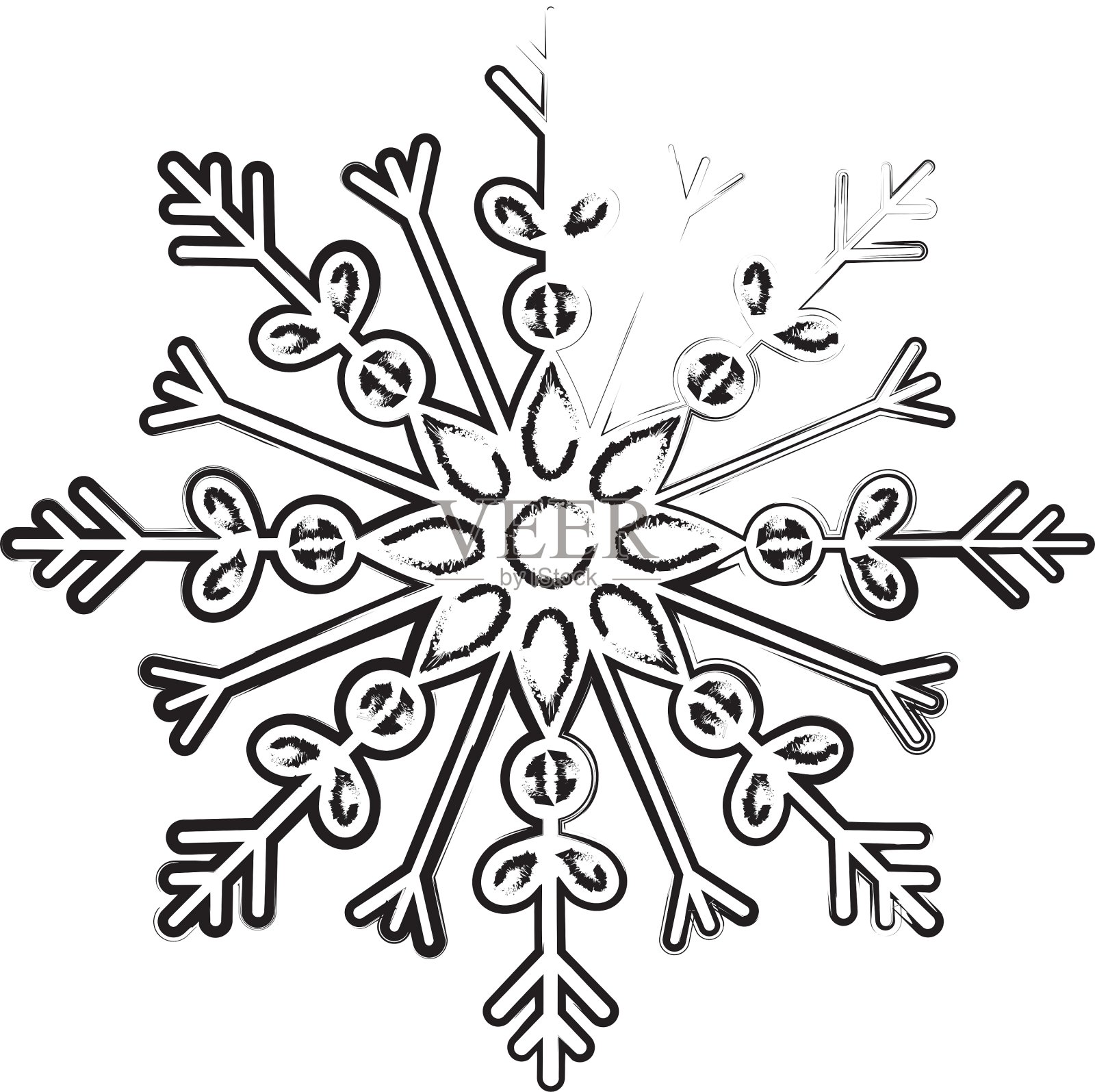 雪花的冬天雪设计元素图片