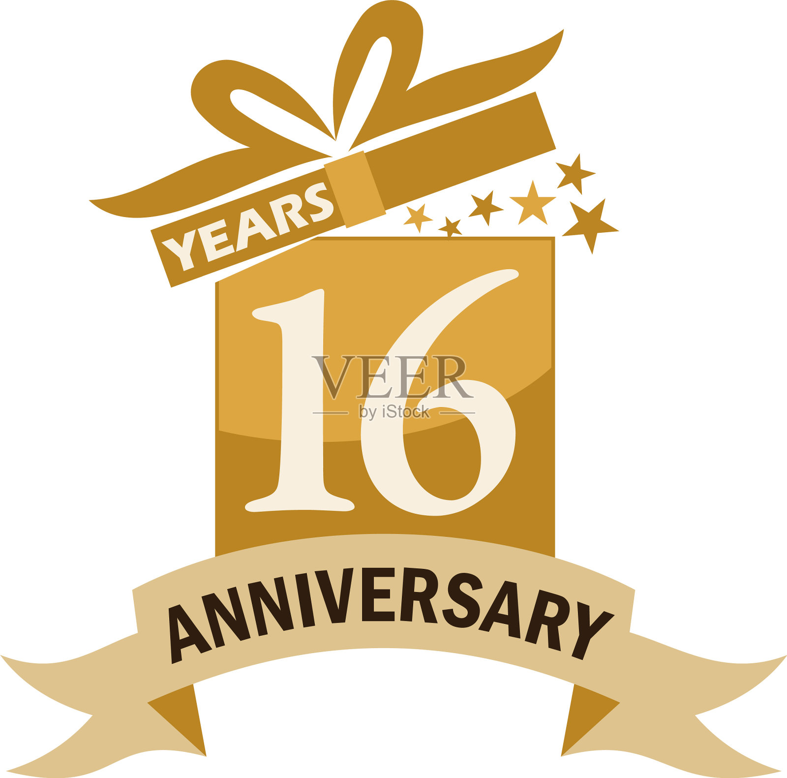 16年礼盒丝带纪念日设计元素图片