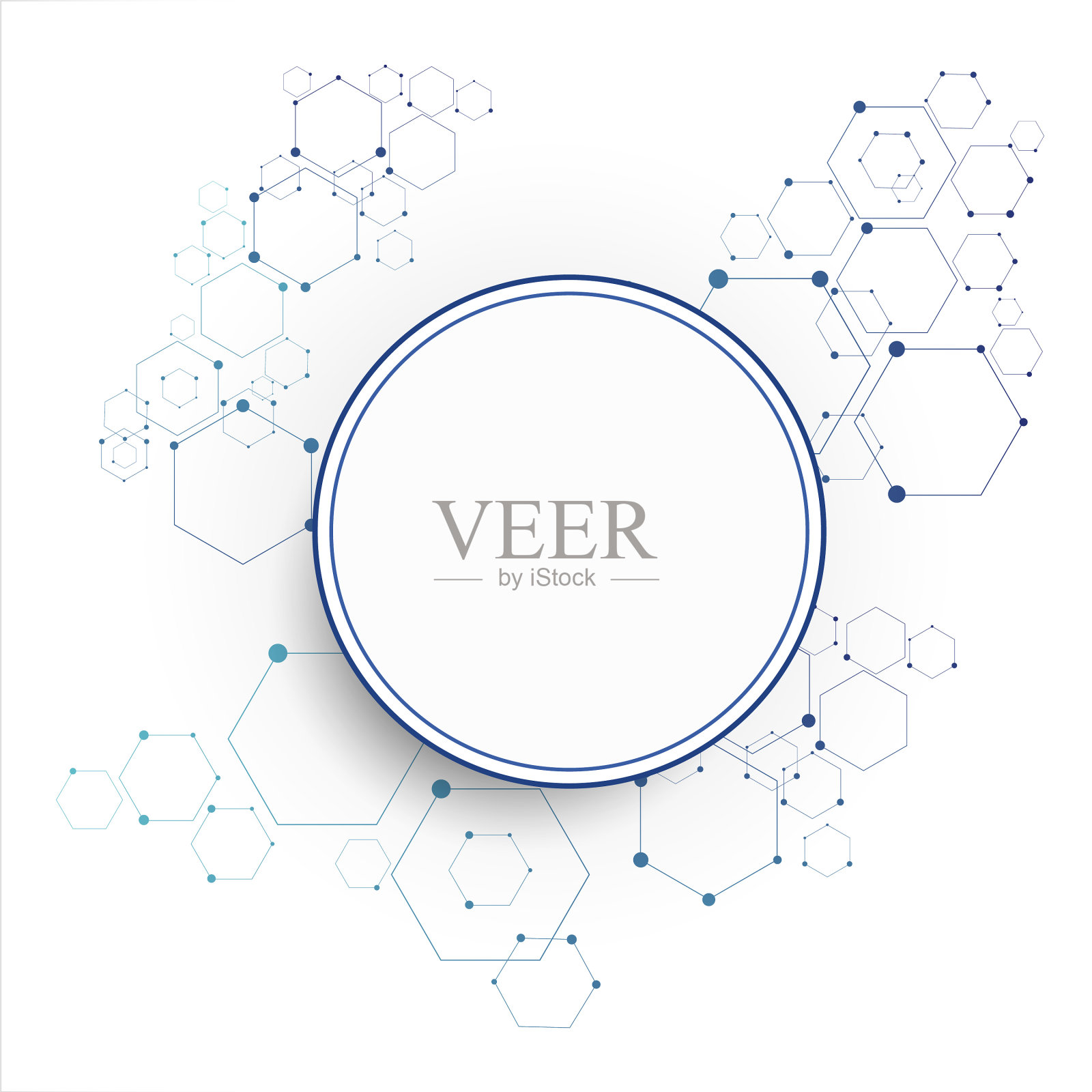 分子连接结构设计元素图片