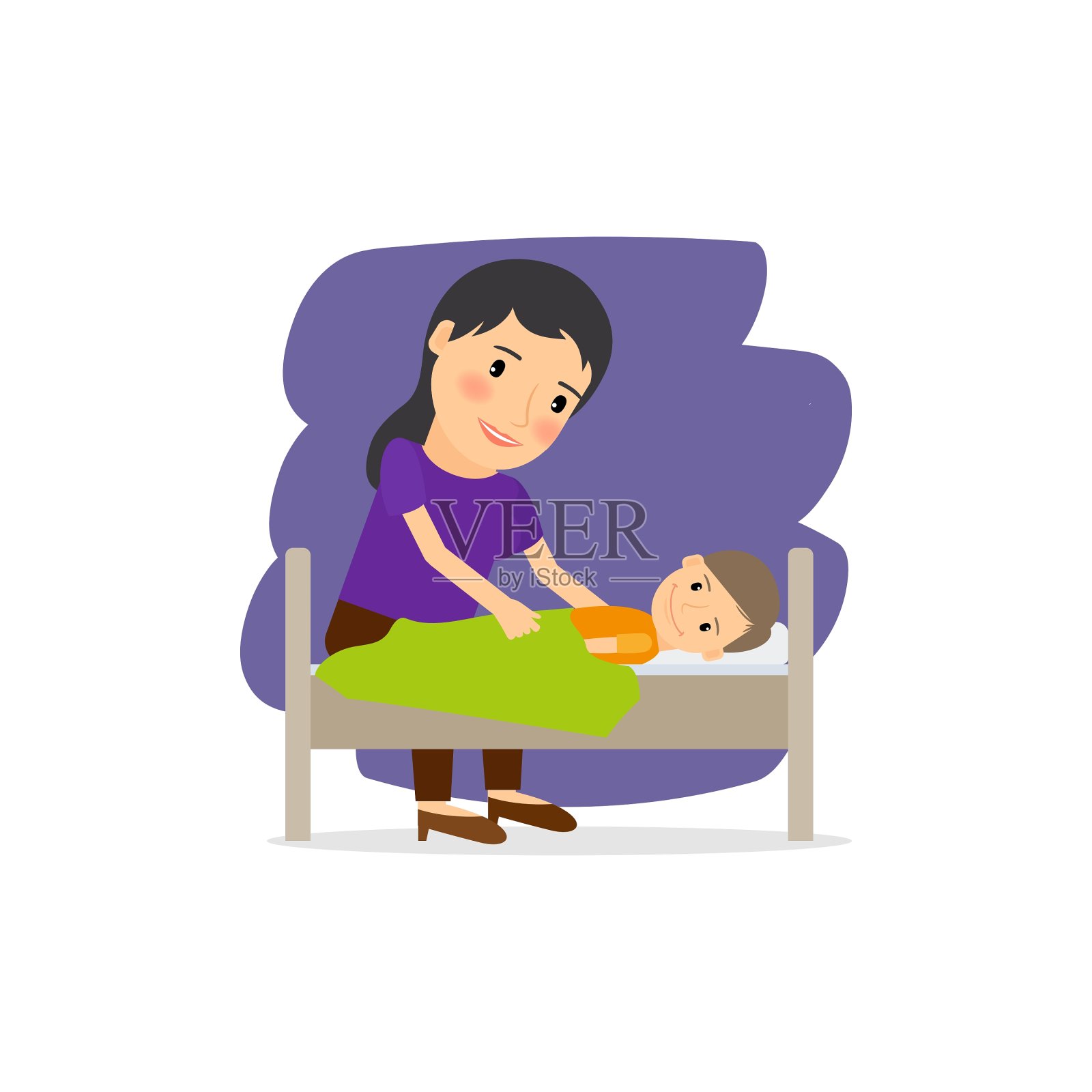 母亲关心孩子设计元素图片