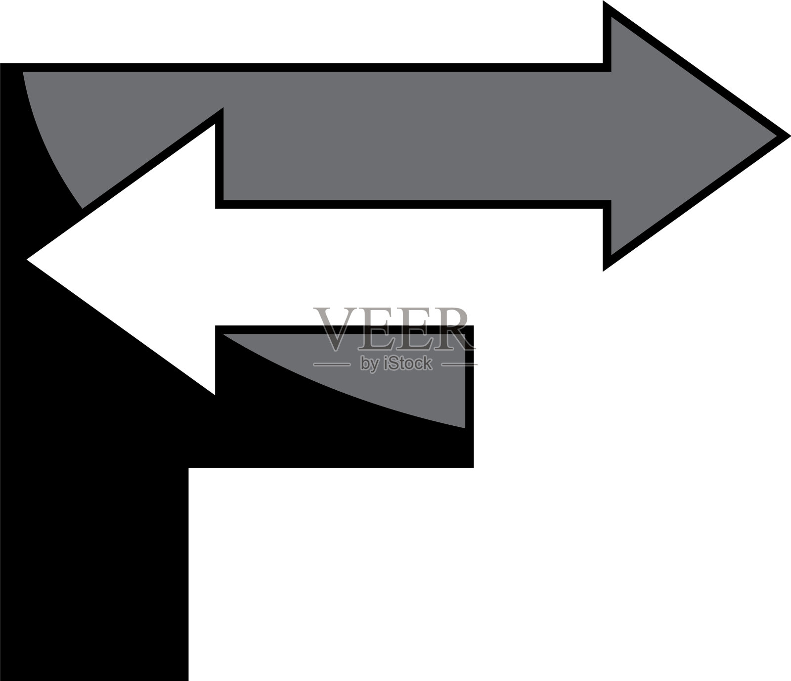 带箭头的f标志图标素材