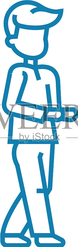 乞讨线图标概念乞讨线设计元素图片