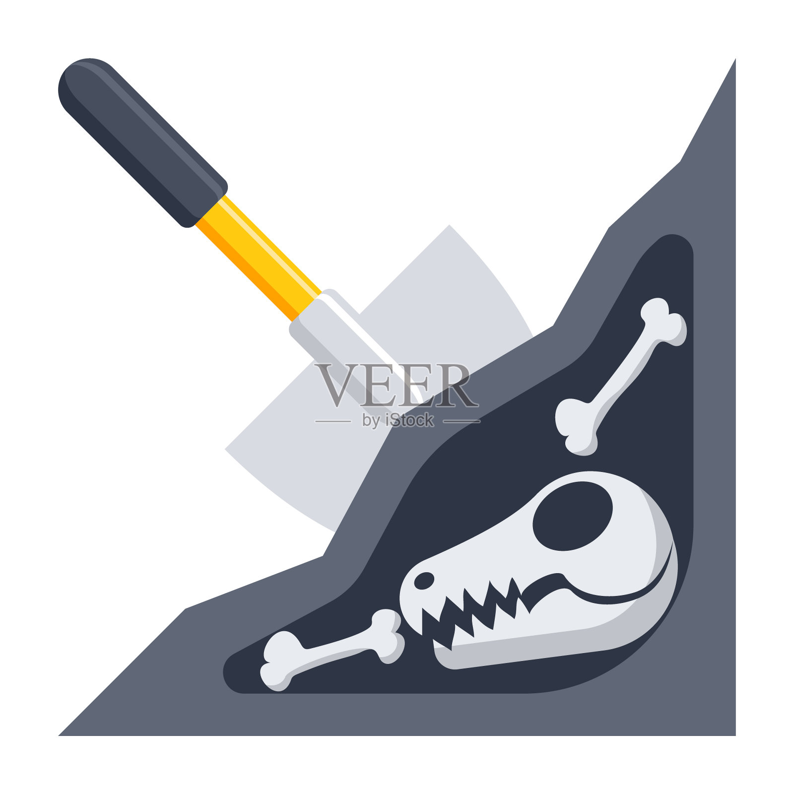 古生物学的图标设计元素图片