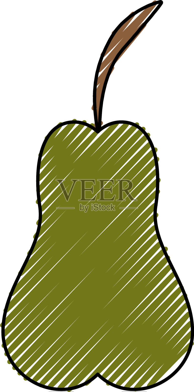 梨好吃的水果设计元素图片