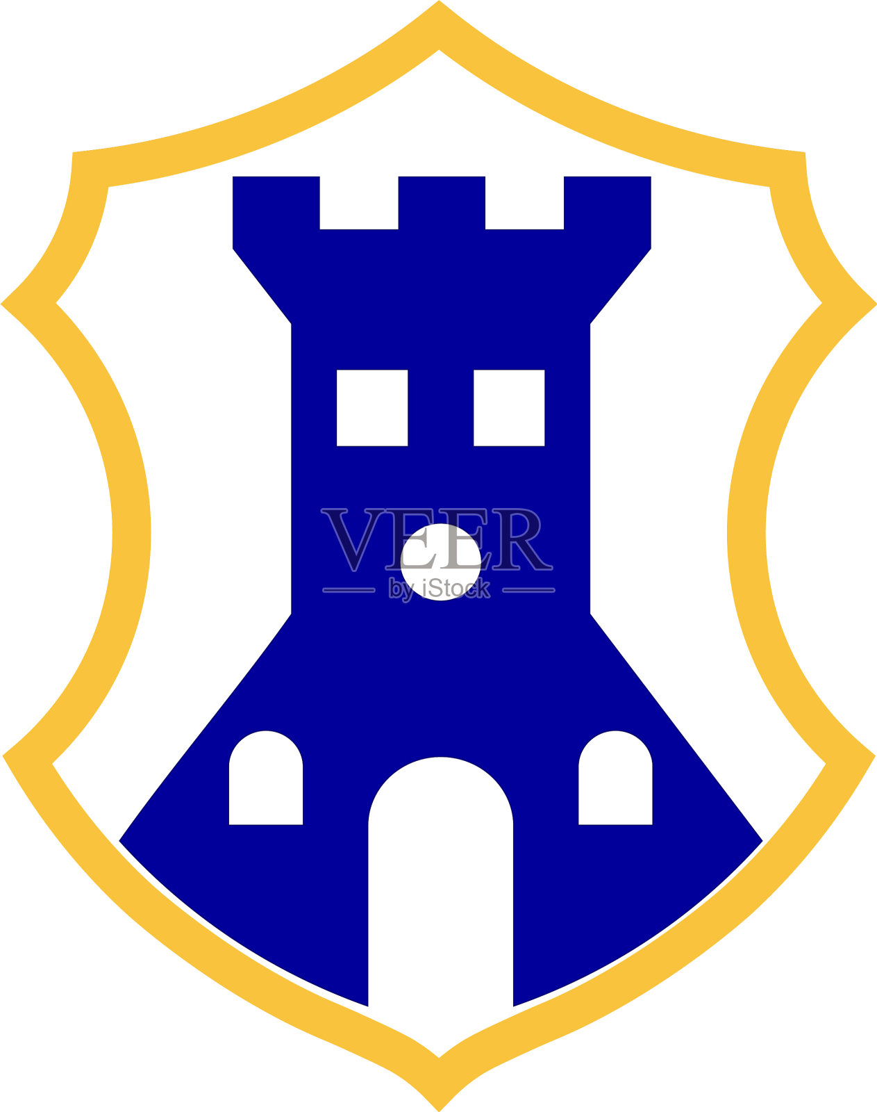 克罗地亚伊斯特里亚县帕赞的盾徽设计元素图片