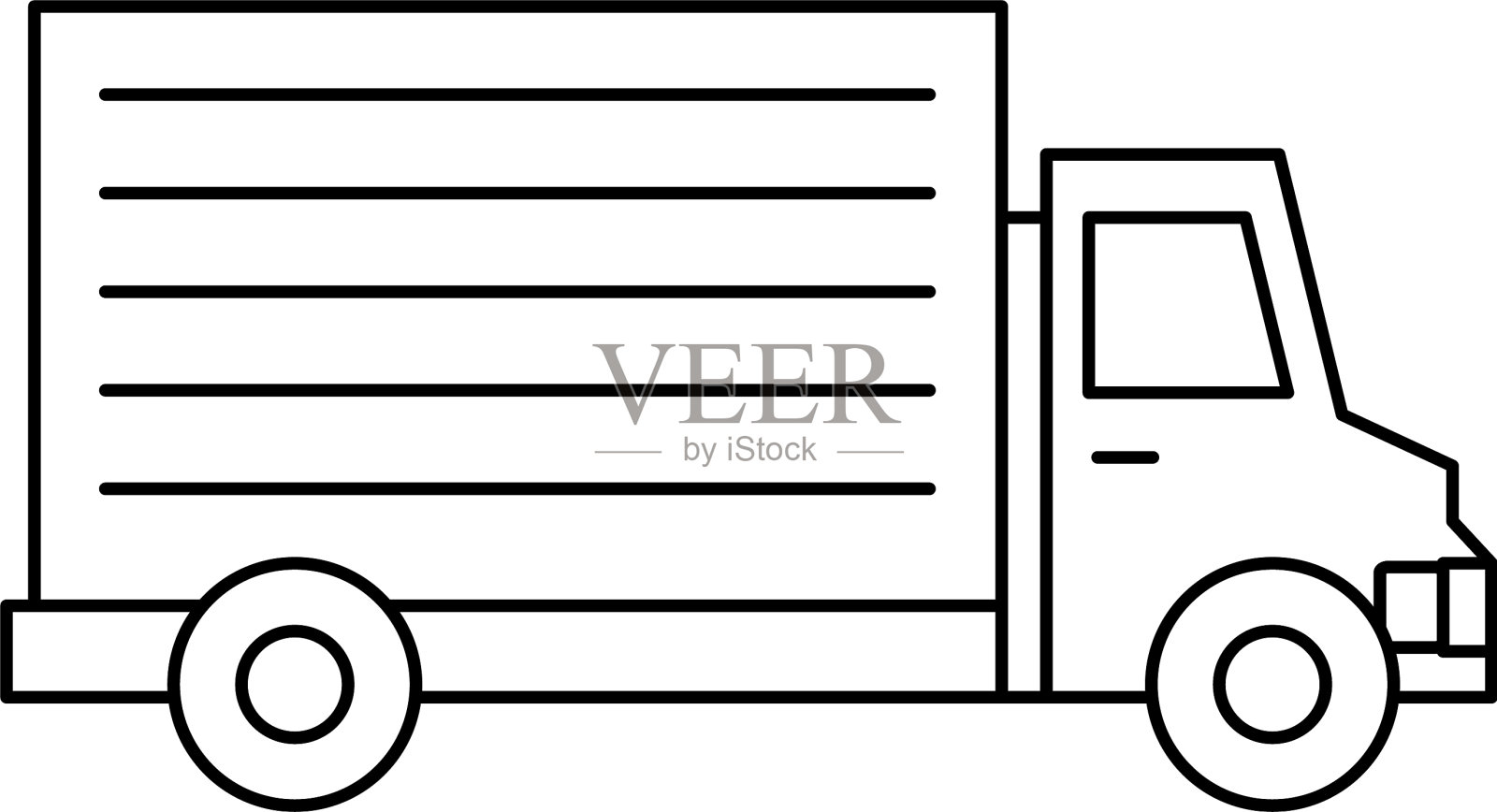 货车隔离图标设计元素图片