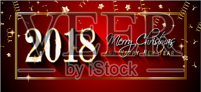 2018年新年快乐为您的佳节背景设计模板素材