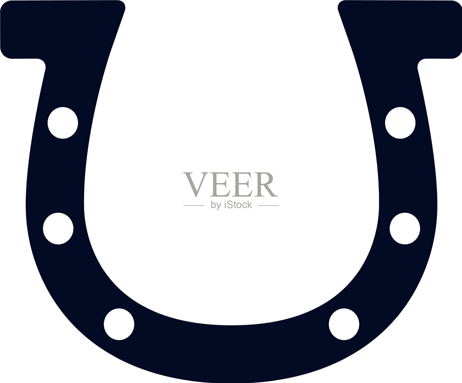 跑马黑色剪影设计元素图片