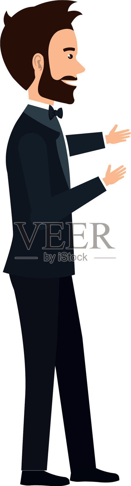 优雅的丈夫化身设计元素图片