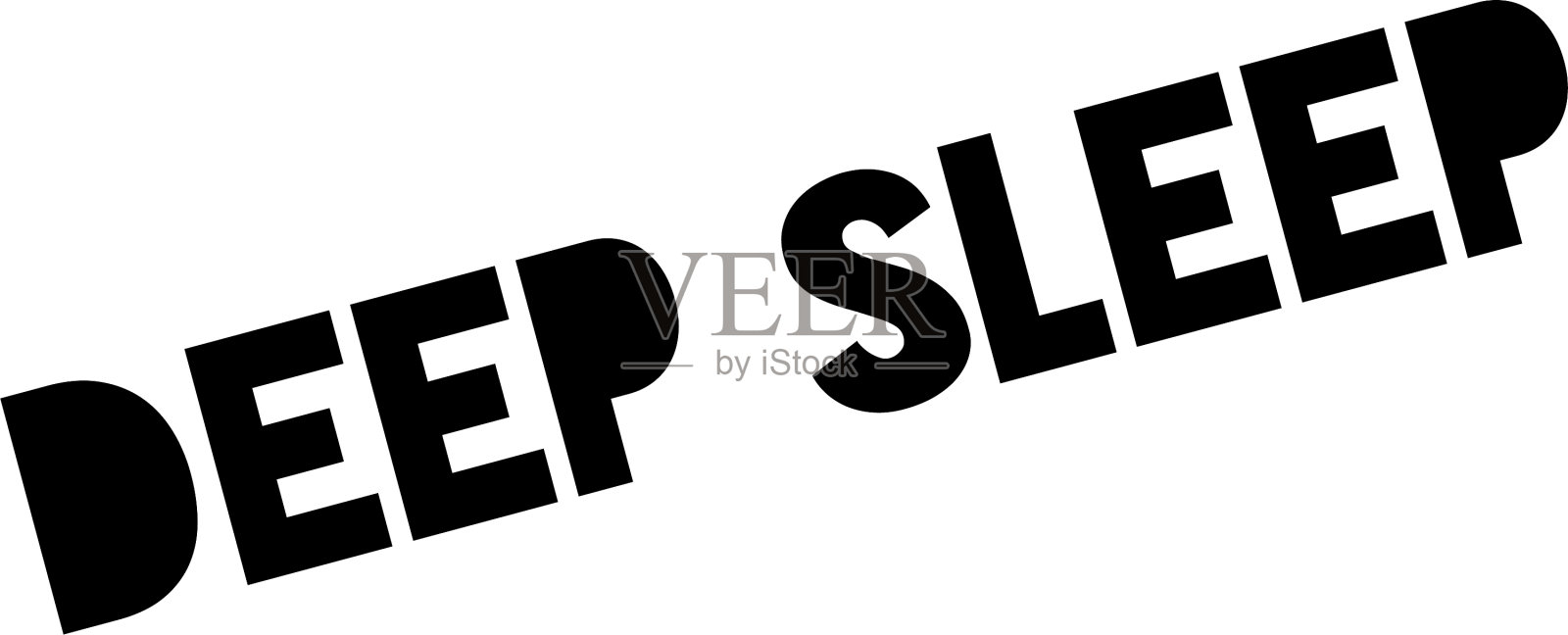 深度睡眠橡皮图章设计元素图片