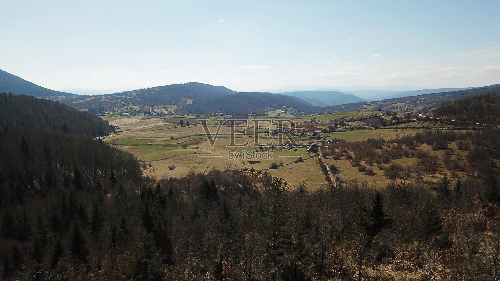 令人惊叹的景观春天从无人机照片摄影图片