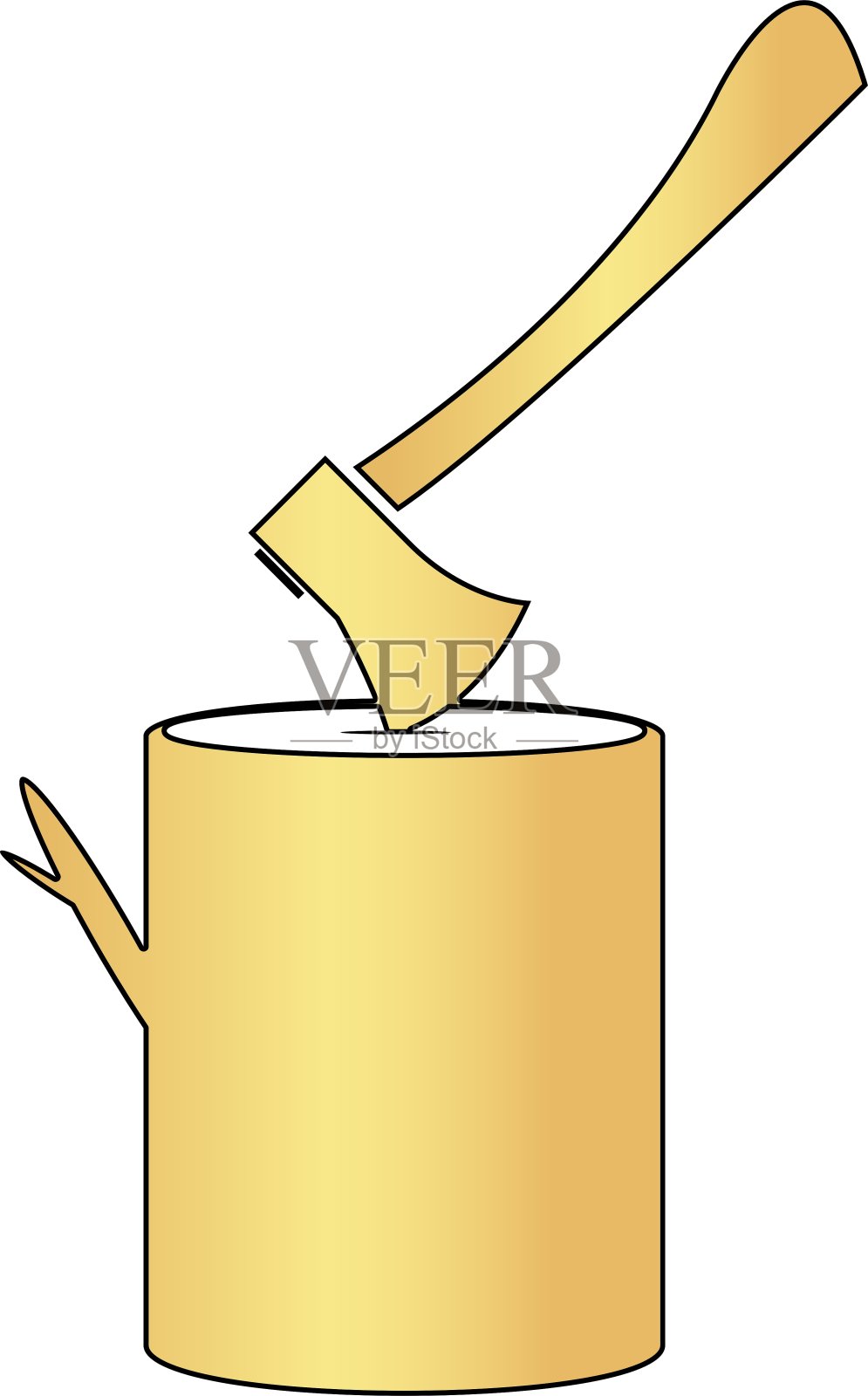 伐木工人计算机符号设计元素图片