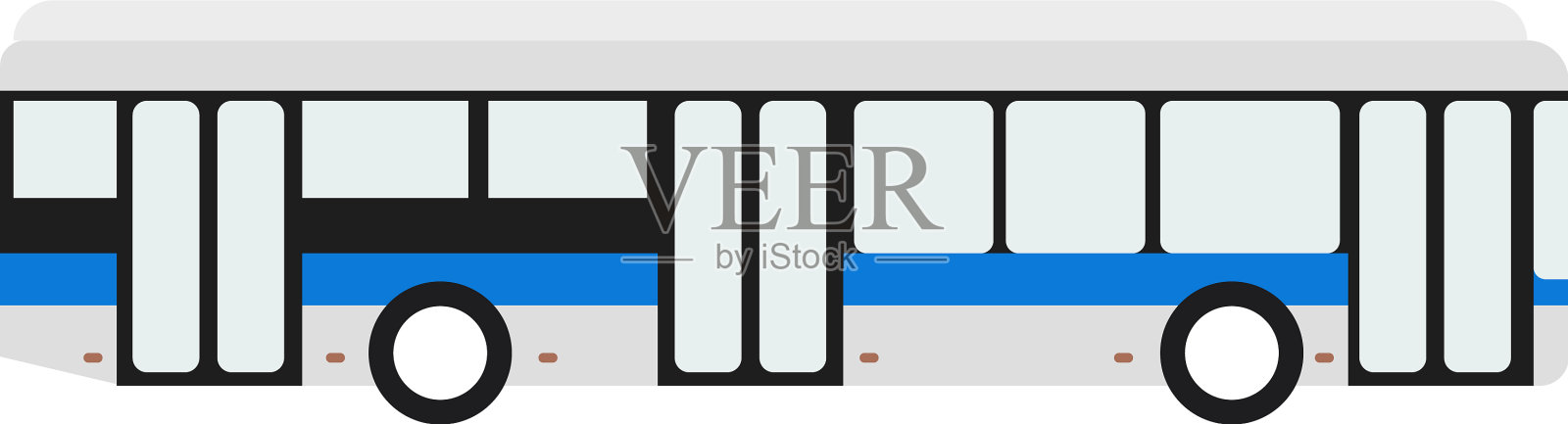城市客车平设计元素图片