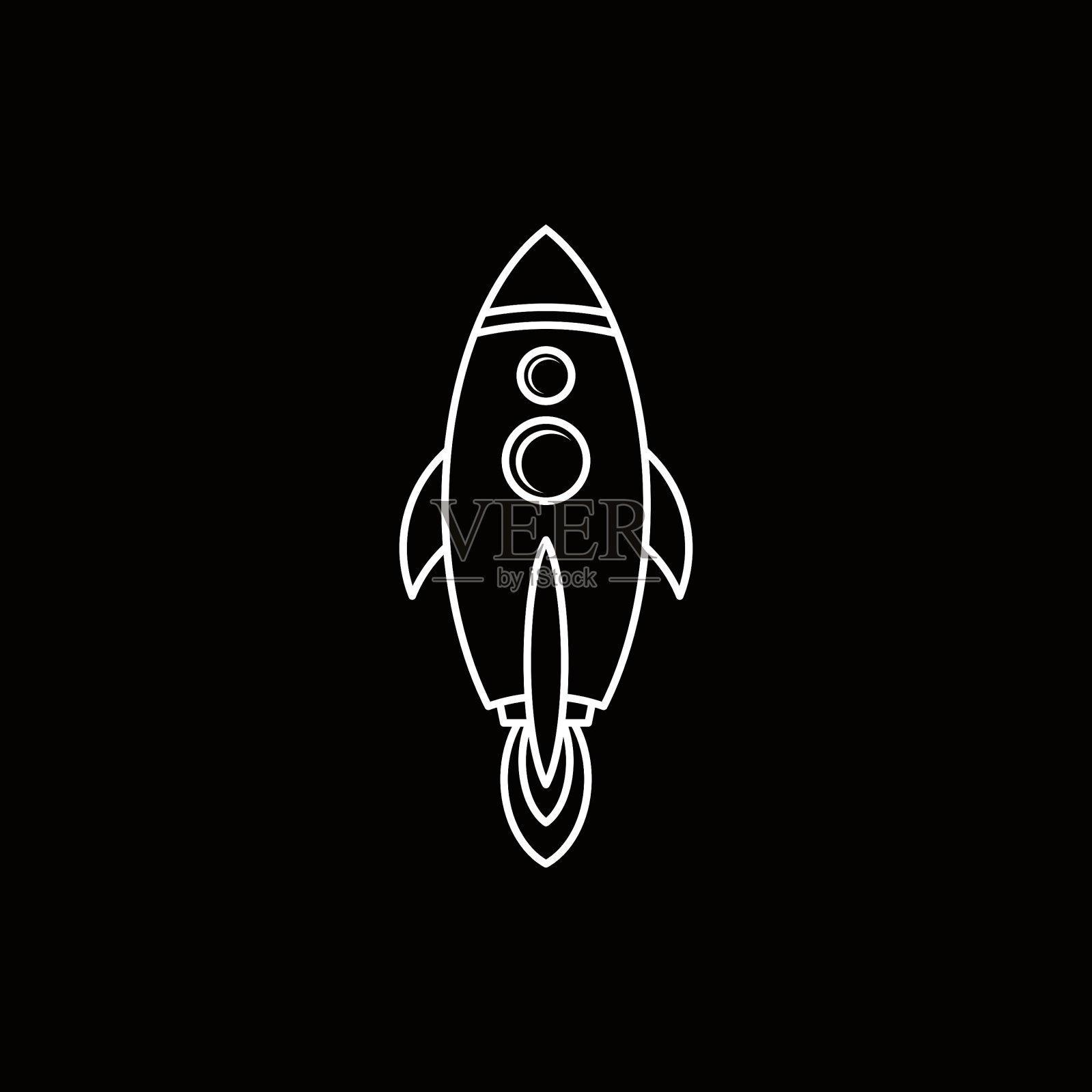 火箭图标插画图片素材