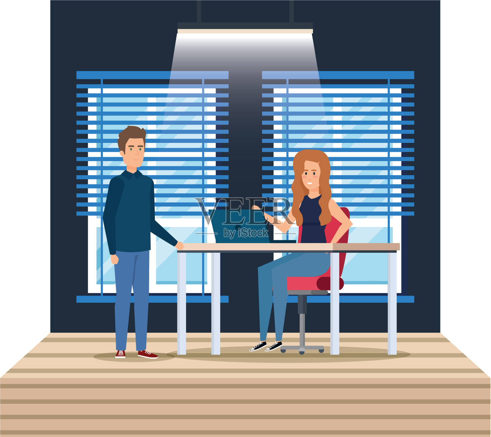 职场情侣设计元素图片