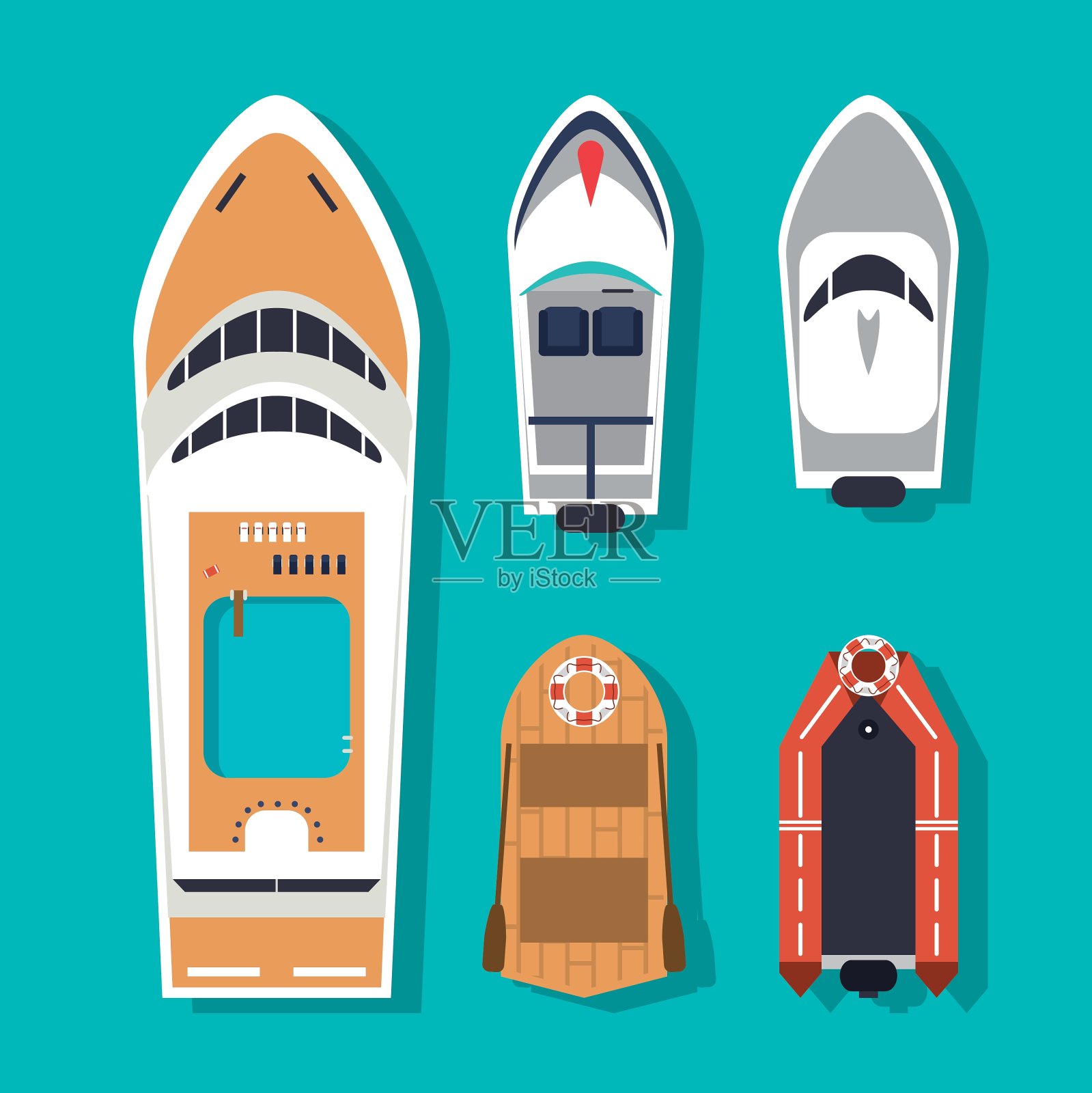 船舶海上设计插画图片素材