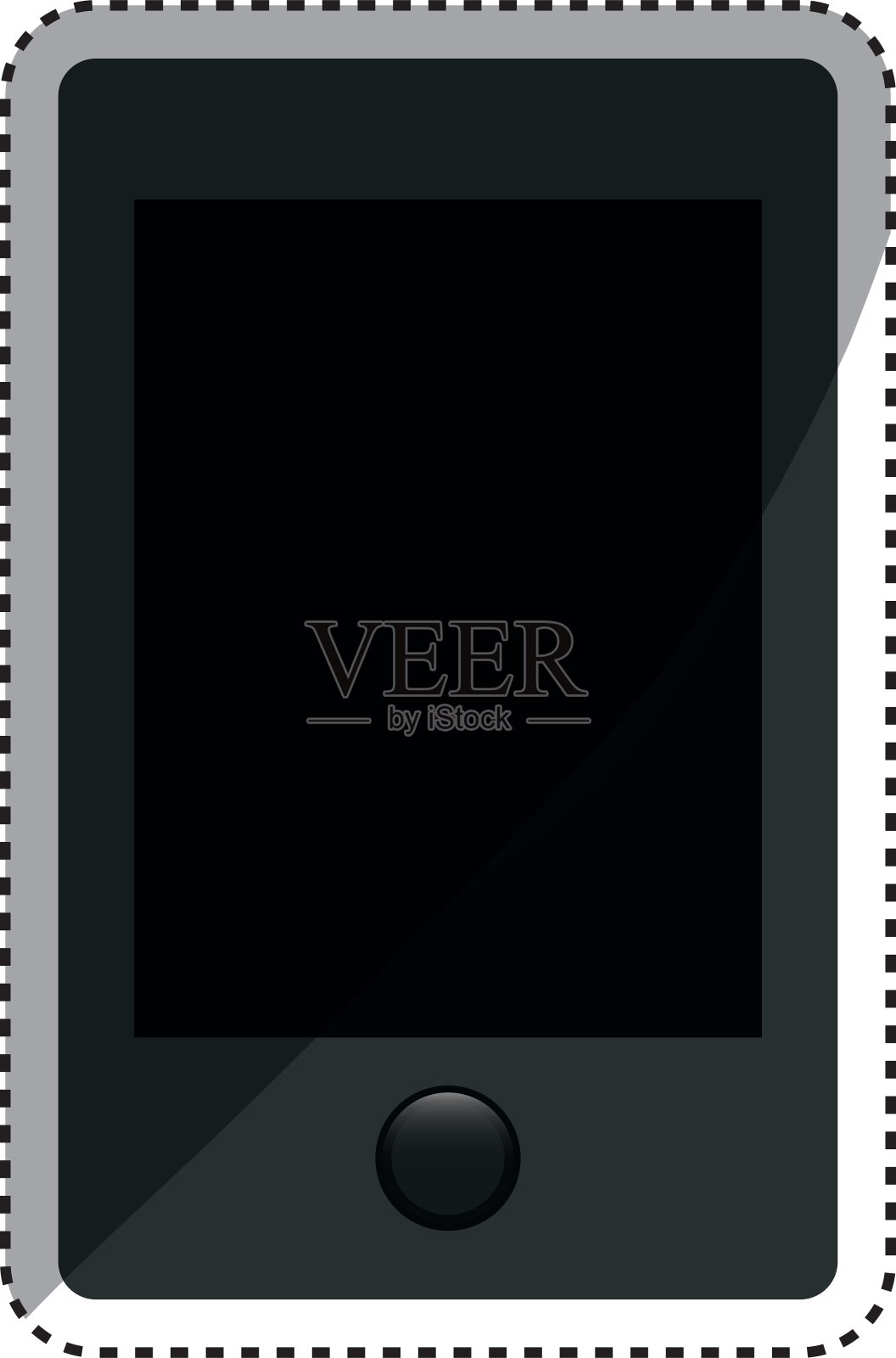 移动智能手机技术插画图片素材