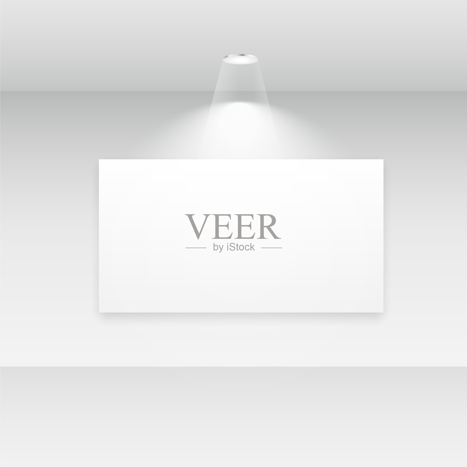 画廊内部的空框架插画图片素材