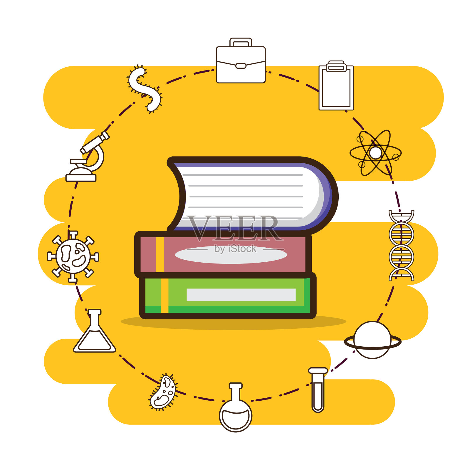科学实验室的工具设计元素图片