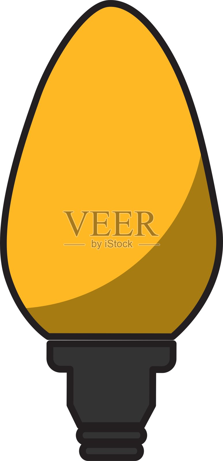 电灯泡隔离图标设计元素图片