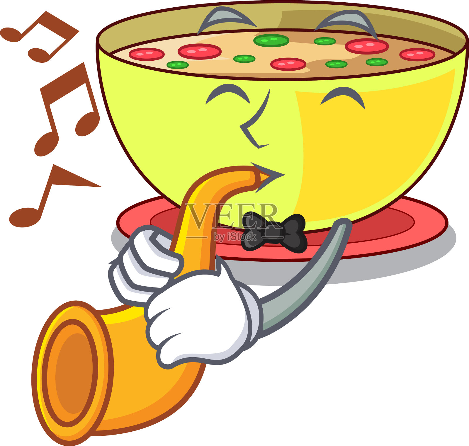 还有吉祥物形状的喇叭玉米杂烩设计元素图片