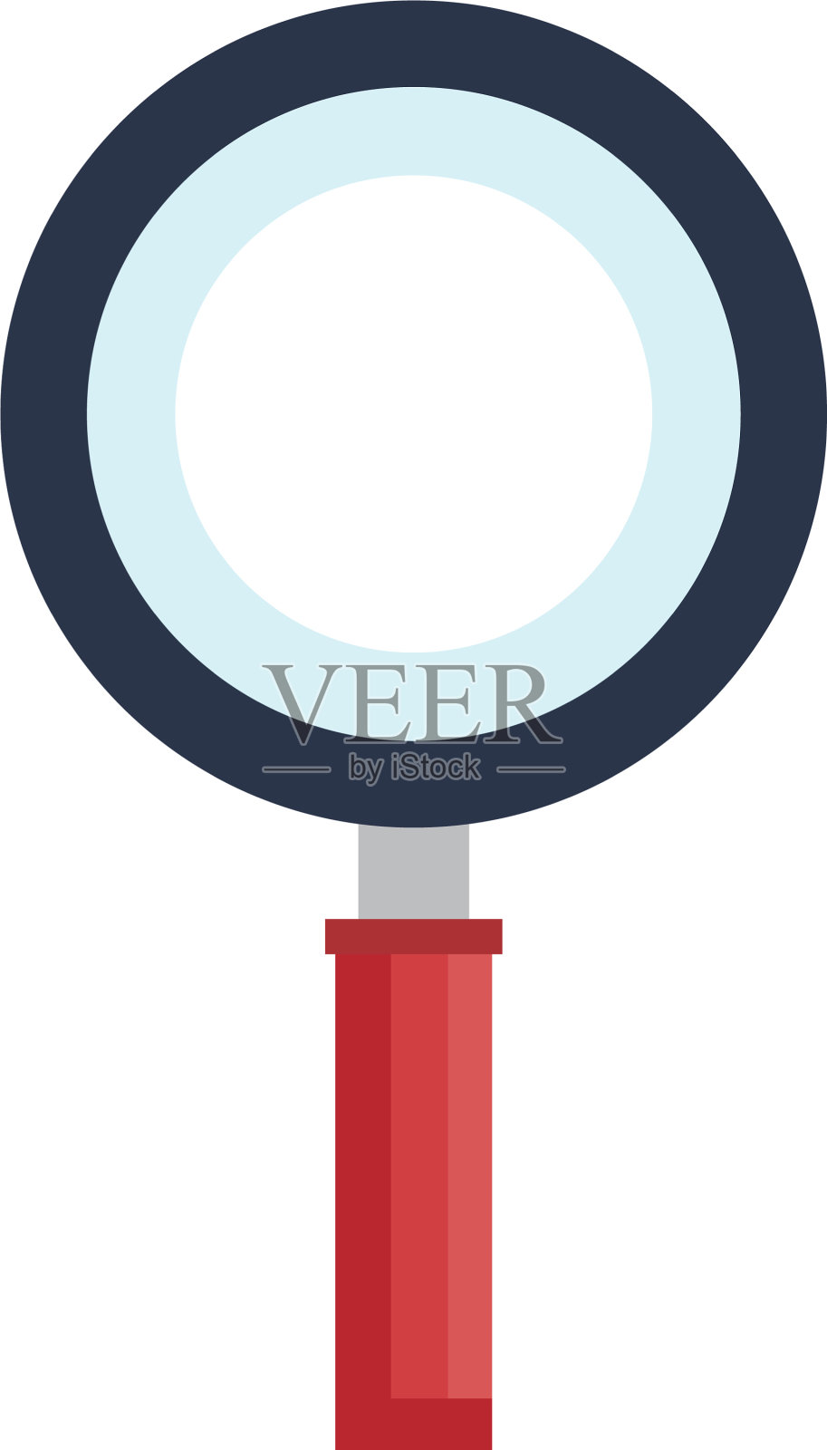 放大镜孤立图标插画图片素材