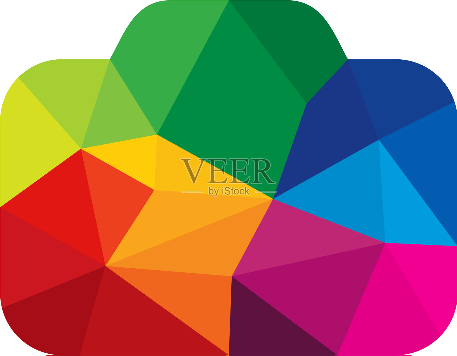 彩色相机标志图标设计设计元素图片