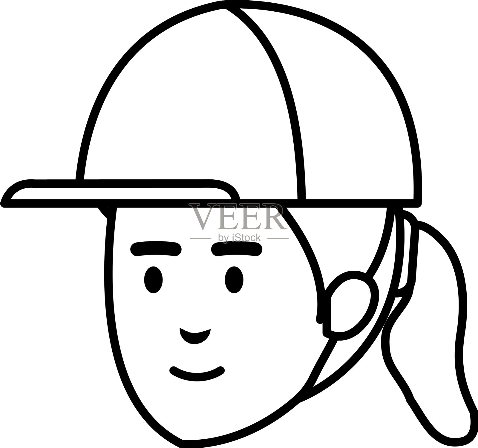 戴头盔的女性建筑施工总工程师设计元素图片