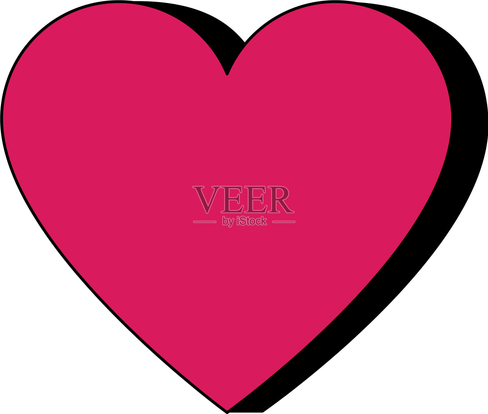 心爱孤立的图标设计元素图片