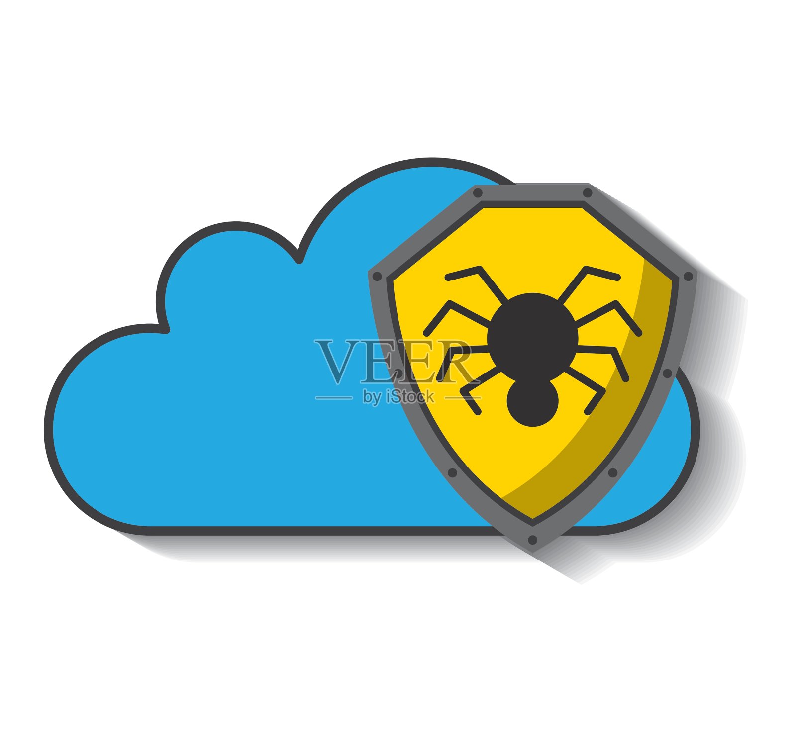 云计算数据存储设计元素图片