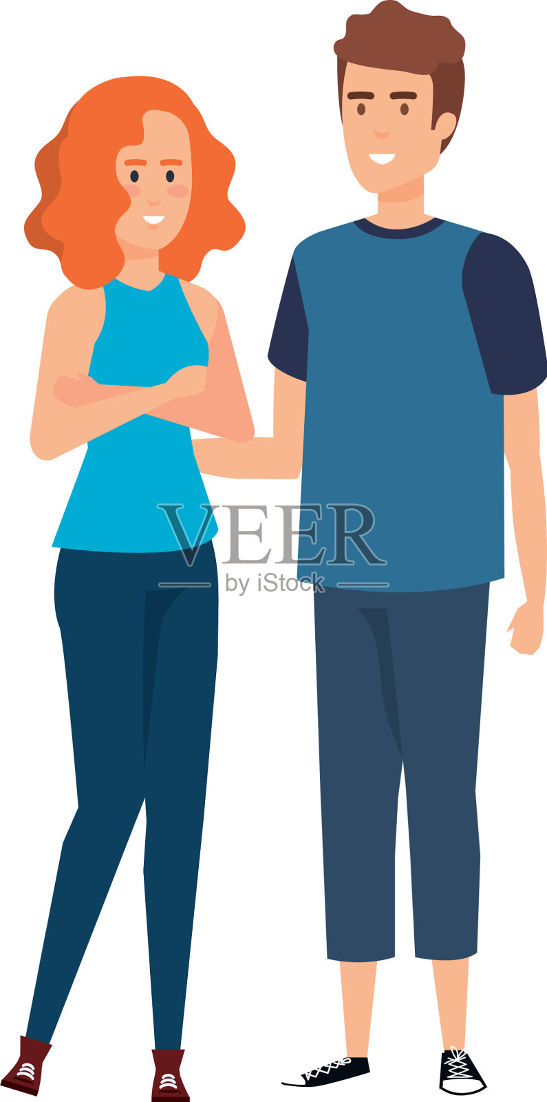 一对头像设计元素图片