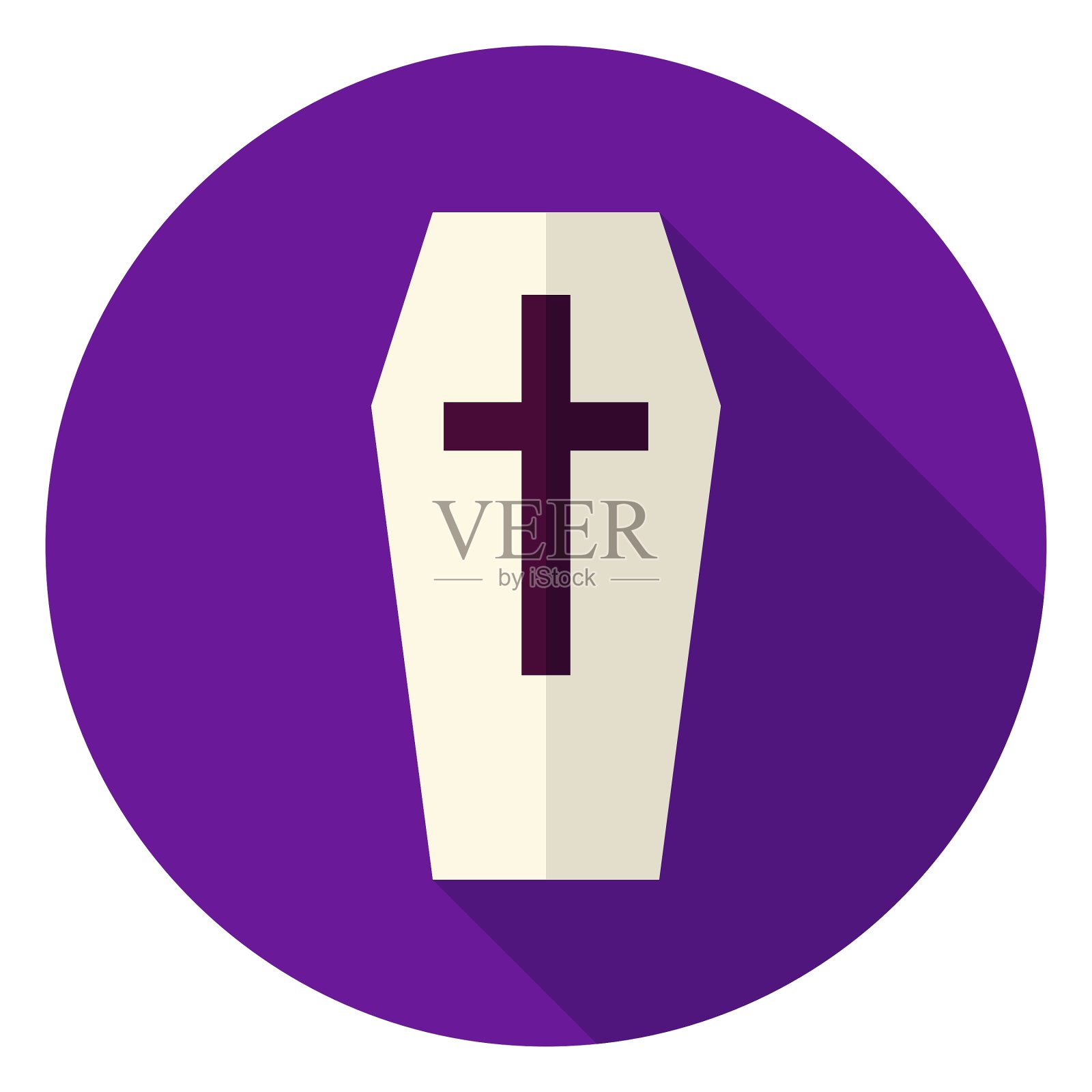 棺材圆图标设计元素图片