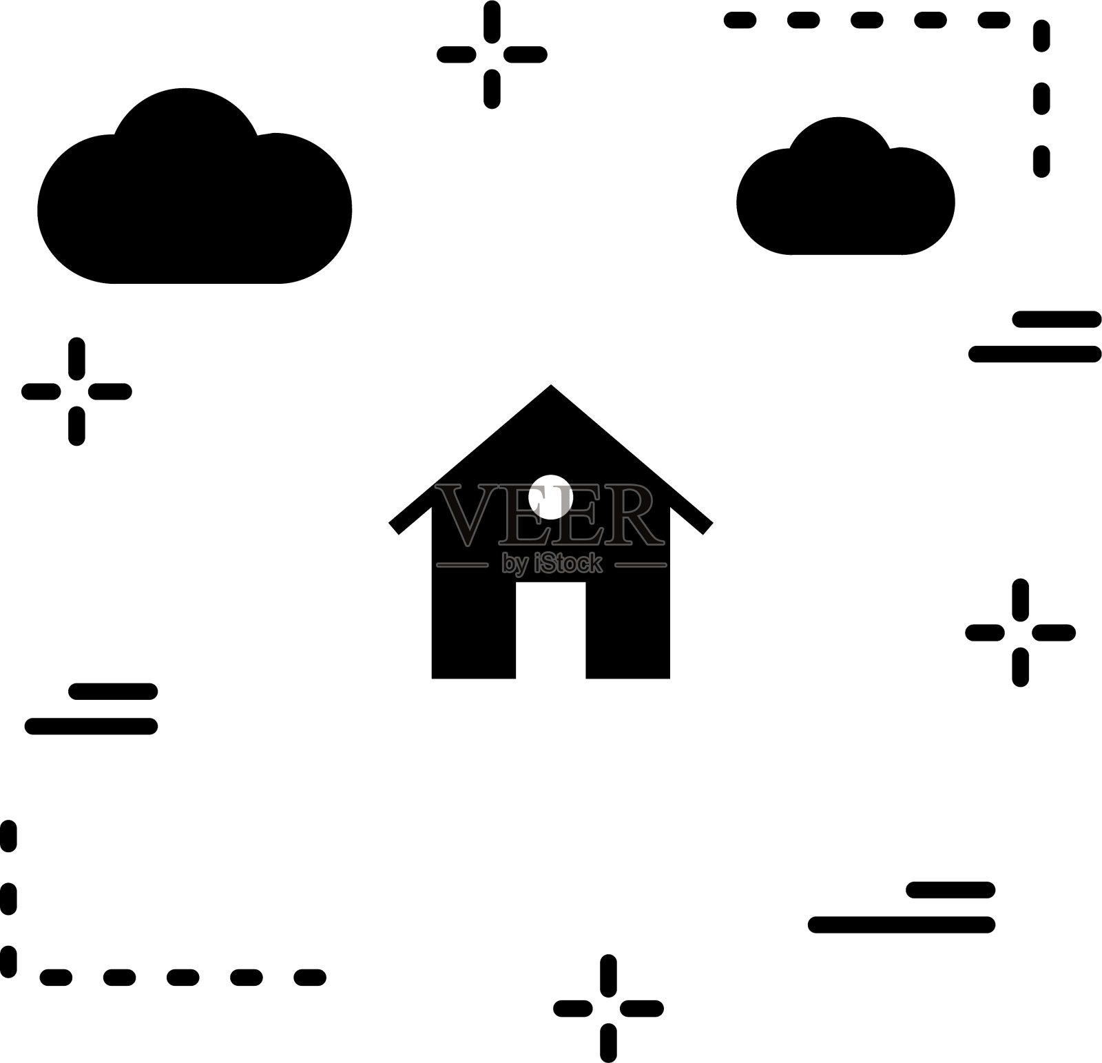 家图标插画图片素材